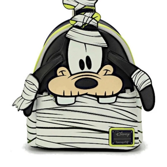 Loungefly Disney Halloween Goofy Mummy Glow in the dark Backpack NWT main image 9